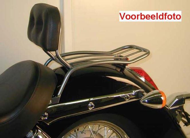 Hepco&Becker Solorack with backrest chrome for Honda VT1100C3