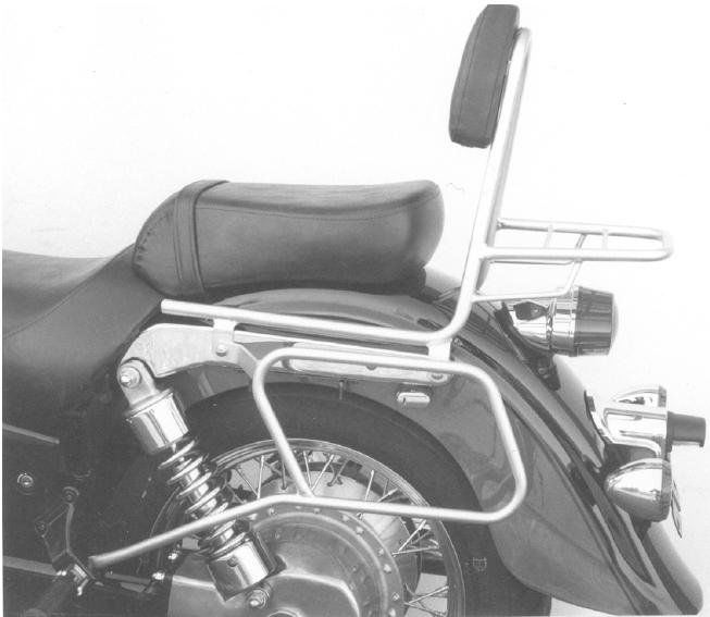Hepco&Becker Sissybar with rack chrome for Kawasaki VN750