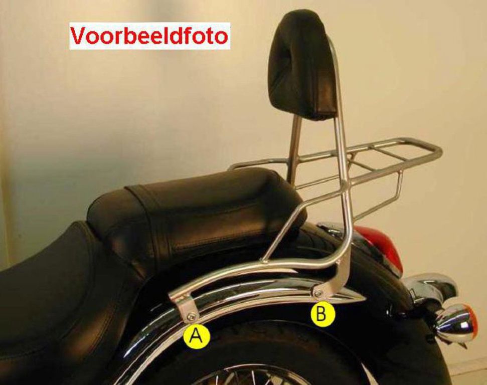 Hepco&Becker Sissybar with rack chrome for Kawasaki ZL600 ELIMINATOR from 1995 to 1996