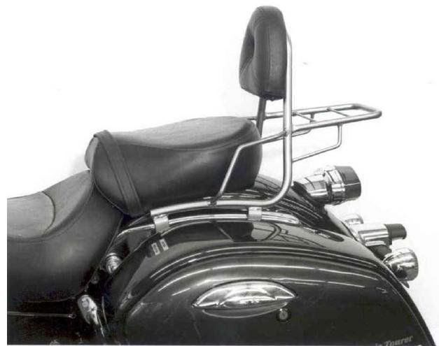 Hepco&Becker Sissybar with rack chrome for Kawasaki VN1500 CLASSIC TOUR