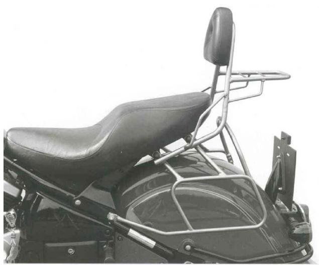 Hepco&Becker Sissybar with rack chrome for Kawasaki VN1500 DRIFTER