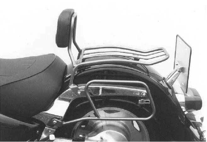 Hepco&Becker Solorack with backrest chrome for Suzuki C1500/ VL1500LC INTRUDER