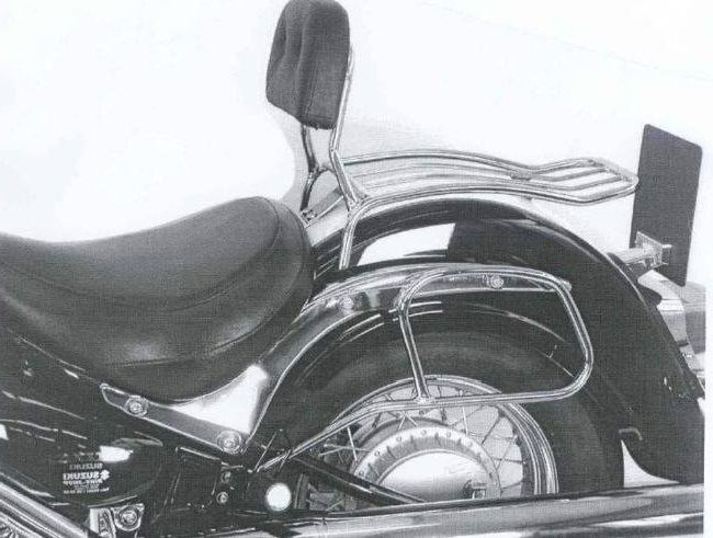 Hepco&Becker Solorack with backrest chrome for Suzuki C800/ VL800LC Intruder up to 2008