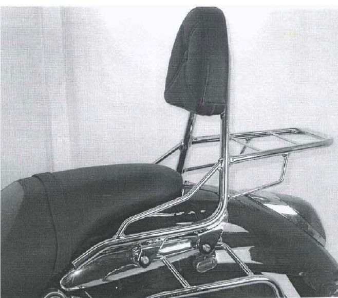 Hepco&Becker Sissybar with rack chrome for Suzuki M1600 Intruder/ VZ1600
