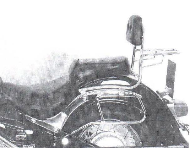 Hepco&Becker Sissybar with rack black for Suzuki C800/ VL800LC Intruder up to 2008