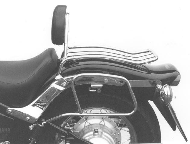 Hepco&Becker Solorack with backrest chrome for Yamaha XVS650