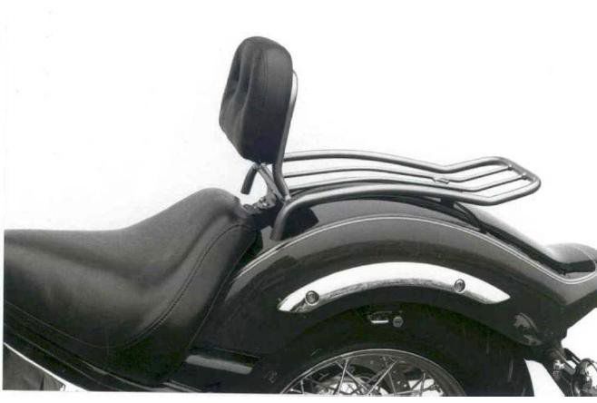 Hepco&Becker Solorack with backrest chrome for Yamaha XVS1100