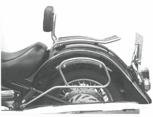 Hepco&Becker Solorack with backrest chrome for Yamaha XV1600 Wild Star
