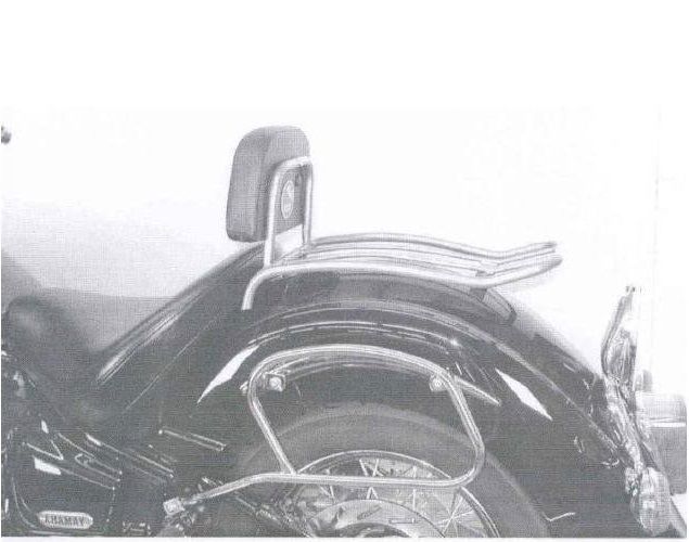 Hepco&Becker Solorack with backrest chrome for Yamaha XVS1100C