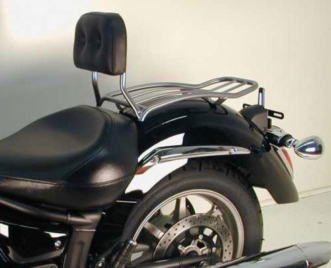Hepco&Becker Solorack with backrest chrome for Yamaha XVS1300 Midnight Star