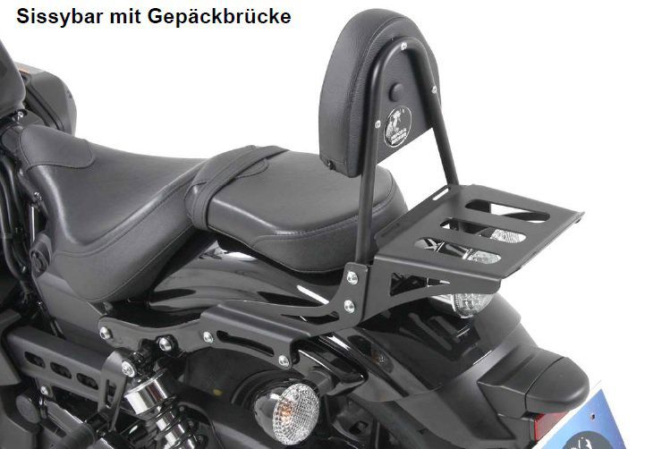 Hepco&Becker Sissybar with rack black for Yamaha XV950/R from 2013