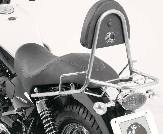 Hepco&Becker Sissybar with rack chrome for Moto Guzzi NEVADA 750 Anniversario from 2010