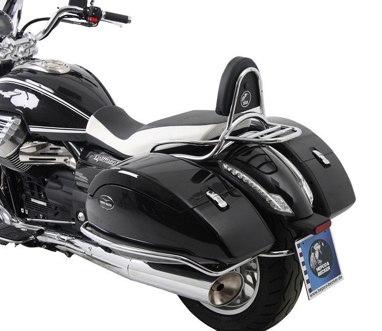 Hepco&Becker Sissybar with rack chrome for Moto Guzzi CALIFORNIA 1400 Custom / Touring