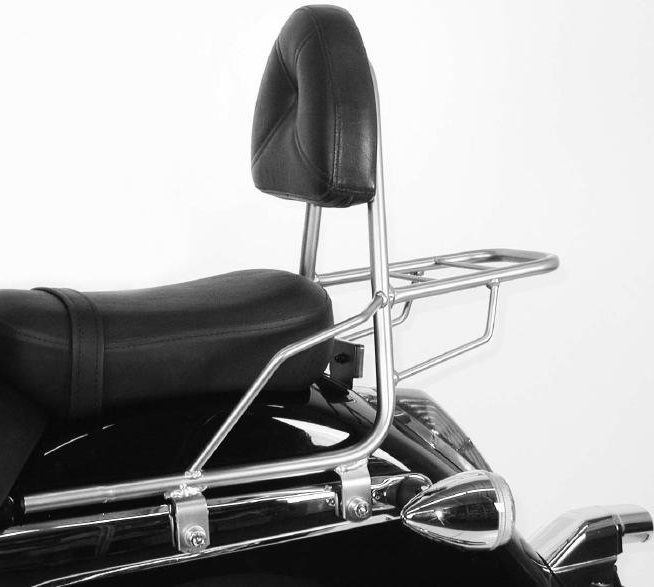 Hepco&Becker Sissybar with rack chrome for Honda VT750C Shadow from 2008