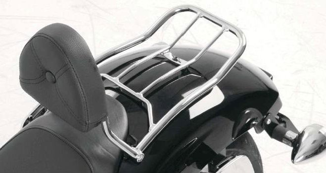 Hepco&Becker Solorack with backrest chrome for Honda VT1300CX ABS from 2010