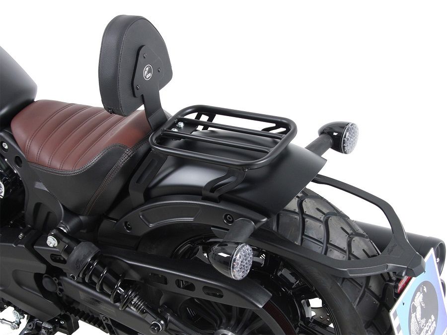 Hepco&Becker Solorack with backrest black for Indian Scout Bobber from 2017