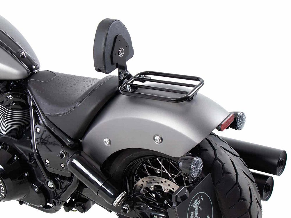 Hepco&Becker Solorack with backrest black for various Indian Chief models from 2022