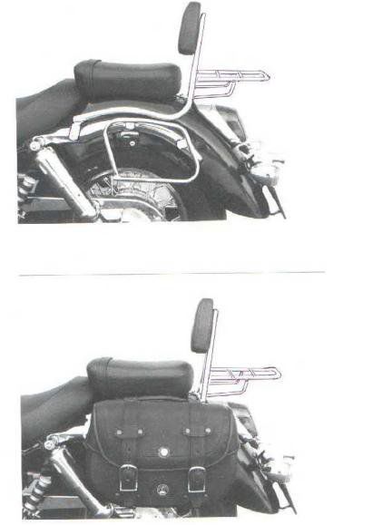 Hepco&Becker Bag carriers standard chrome for Honda VT750C2