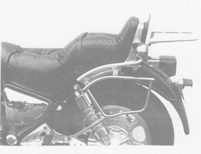 Hepco&Becker Bag carriers standard chrome for Kawasaki VN750