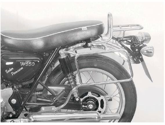Hepco&Becker Bag carriers standard chrome for Kawasaki W650/ W800