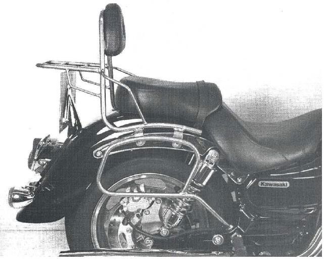 Hepco&Becker Bag carriers standard chrome for Kawasaki VN1600 CLASSIC from 2003