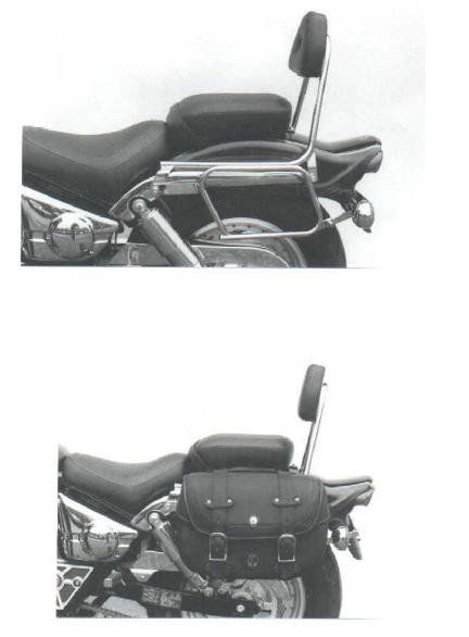 Hepco&Becker Bag carriers standard chrome for Suzuki VZ800 Marauder