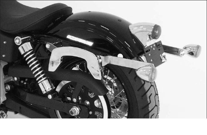 Hepco & Becker C-Bow custom pannier rack set chrome for Harley Davidson Dyna Wide Glide