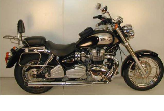 Hepco&Becker Bag carriers standard chrome for Triumph Bonneville America from 2001 from 2010/ Speedmaster from 2003 from 2005