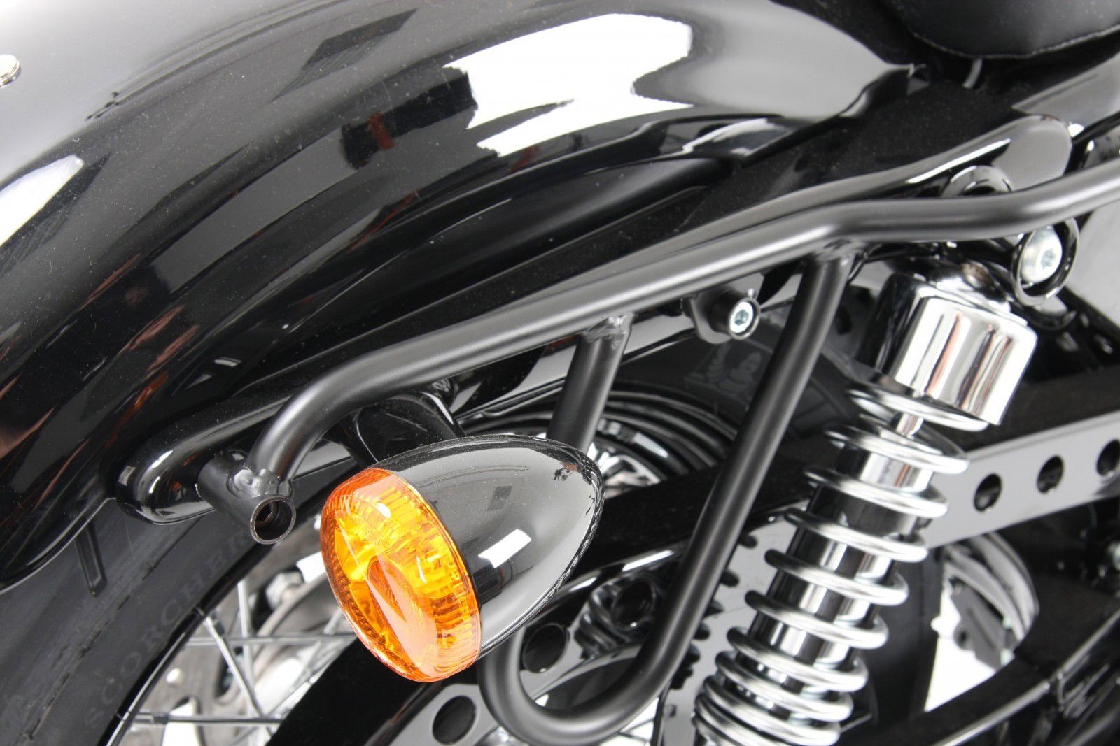 Hepco&Becker Bag Carriers Cutout black for various Harley Davidson models