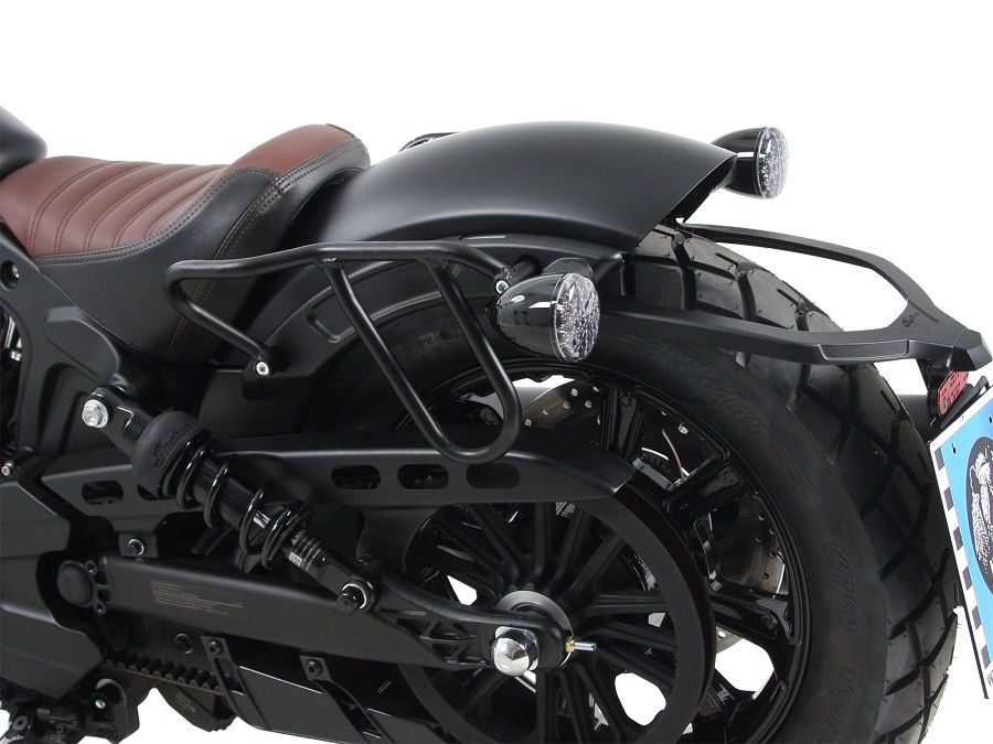 Hepco&Becker Bag Carriers Cutout black for Indian Scout Bobber from 2017