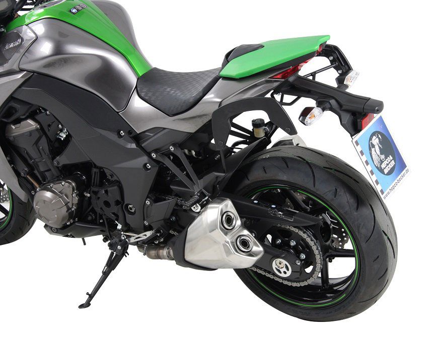 Hepco & Becker C-Bow pannier rack set black for Kawasaki Z1000 from 2014 to 2020