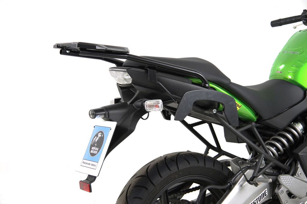 Hepco & Becker C-Bow pannier rack set black for Kawasaki VERSYS 650 from 2007 to 2009