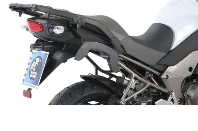 Hepco & Becker C-Bow pannier rack set black for Kawasaki Versys 1000 from 2015 to 2018