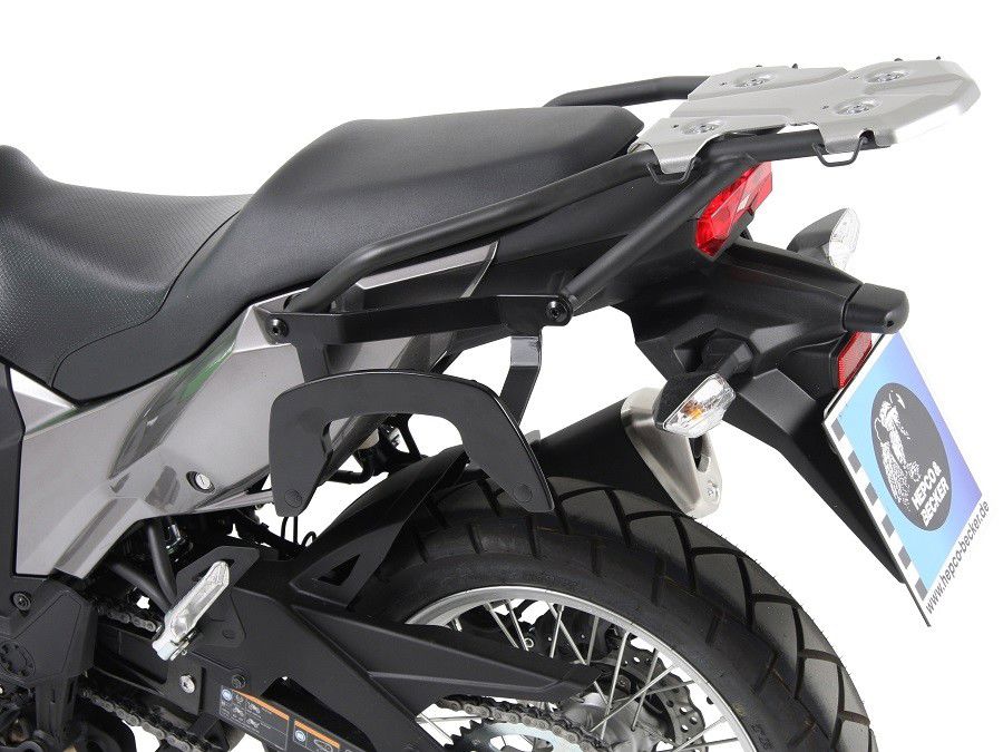Hepco & Becker C-Bow pannier rack set black for Kawasaki Versys X-300 from 2017