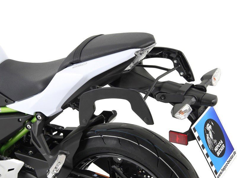 Hepco & Becker C-Bow pannier rack set black for Kawasaki Z650 from 2017