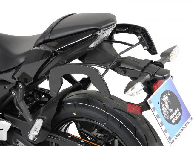 Hepco & Becker C-Bow pannier rack set black for Kawasaki NINJA 650 from 2017
