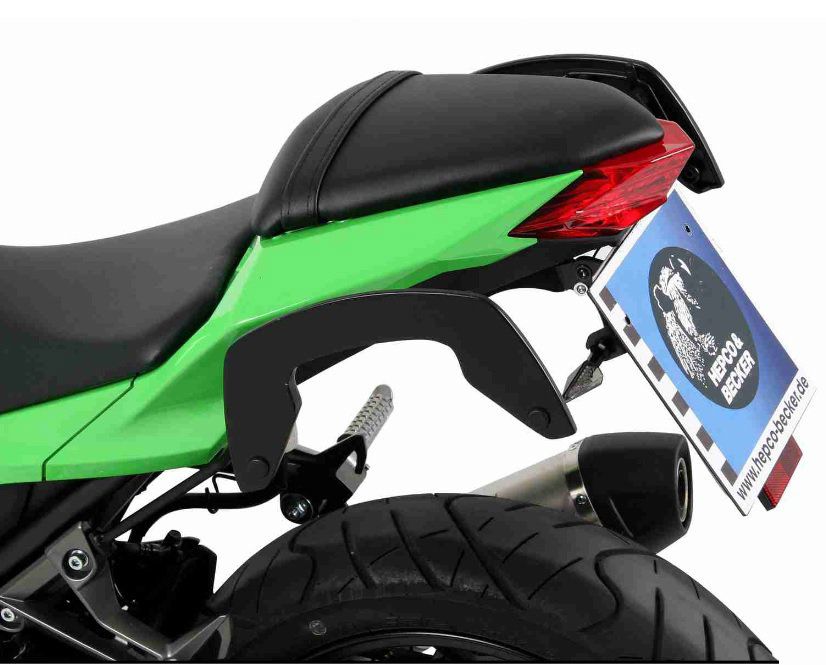 Hepco & Becker C-Bow pannier rack set black for Kawasaki NINJA 300 from 2013 to 2017
