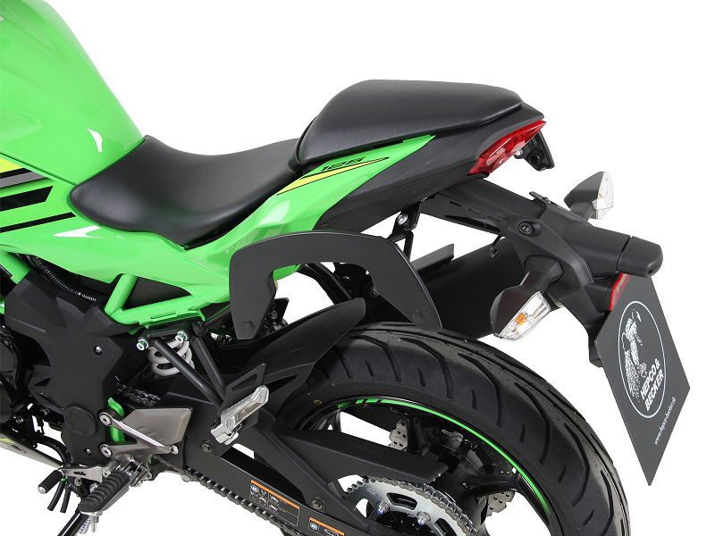 Hepco & Becker C-Bow pannier rack set black for Kawasaki Ninja 125 from 2018