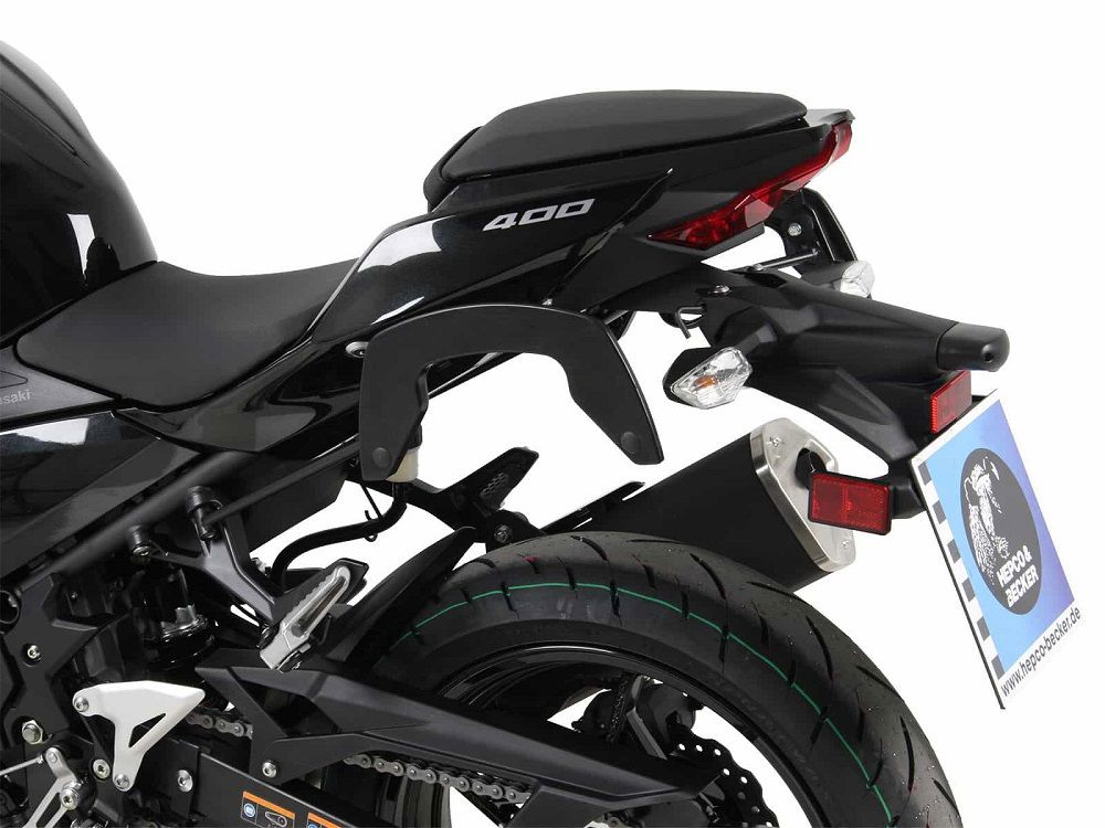 Hepco & Becker C-Bow pannier rack set black for Kawasaki Z250 from 2019