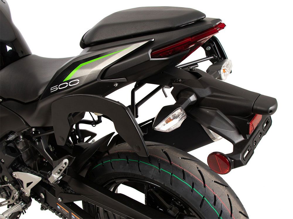 Hepco & Becker C-Bow pannier rack set black for Kawasaki Z500 from 2024