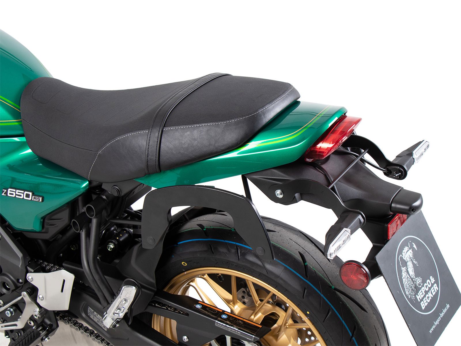 Hepco & Becker C-Bow pannier rack set black for Kawasaki Z650RS from 2022