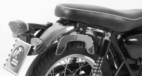 Hepco & Becker C-Bow custom pannier rack set chrome for Kawasaki W650 / W800 from 20