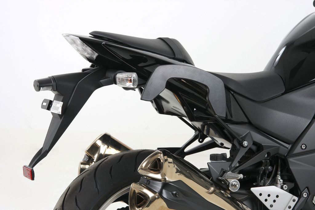 Hepco & Becker C-Bow pannier rack set black for Kawasaki Z1000 from 2007 to 2009