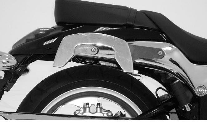 Hepco & Becker C-Bow custom pannier rack set chrome for Suzuki M1500R Intruder from 2009