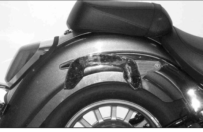 Hepco & Becker C-Bow custom pannier rack set chrome for Suzuki C800/ VL800LC Intruder