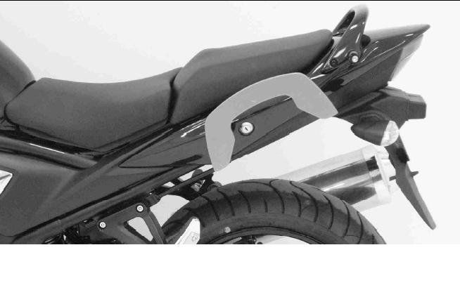 Hepco & Becker C-Bow pannier rack set black for Suzuki GSF650N/S BANDIT from 2009 to 2016