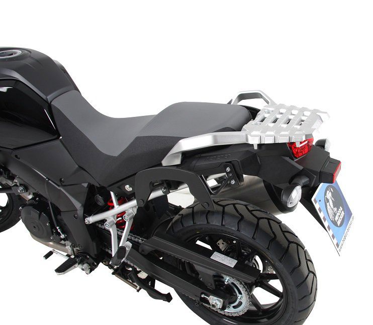 Hepco & Becker C-Bow pannier rack set black for Suzuki DL1000 from 2014 to 2019