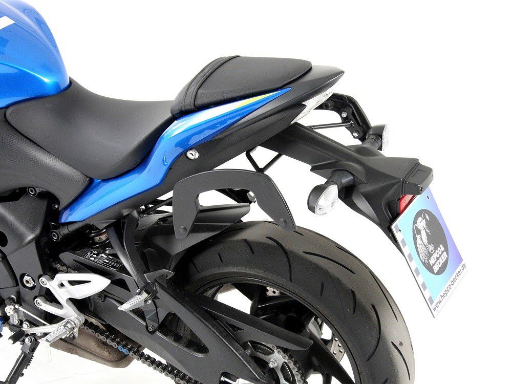 Hepco & Becker C-Bow pannier rack set black for Suzuki GSX-S1000/F from 2015 to 2020