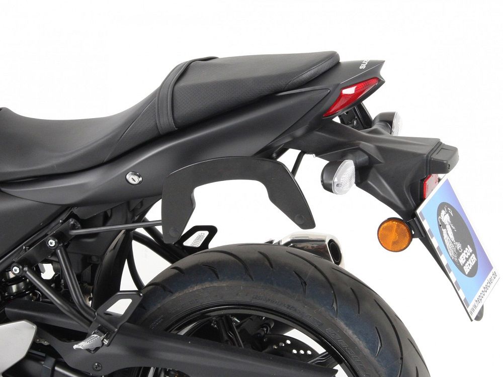 Hepco & Becker C-Bow pannier rack set black for Suzuki SV650X from 2018