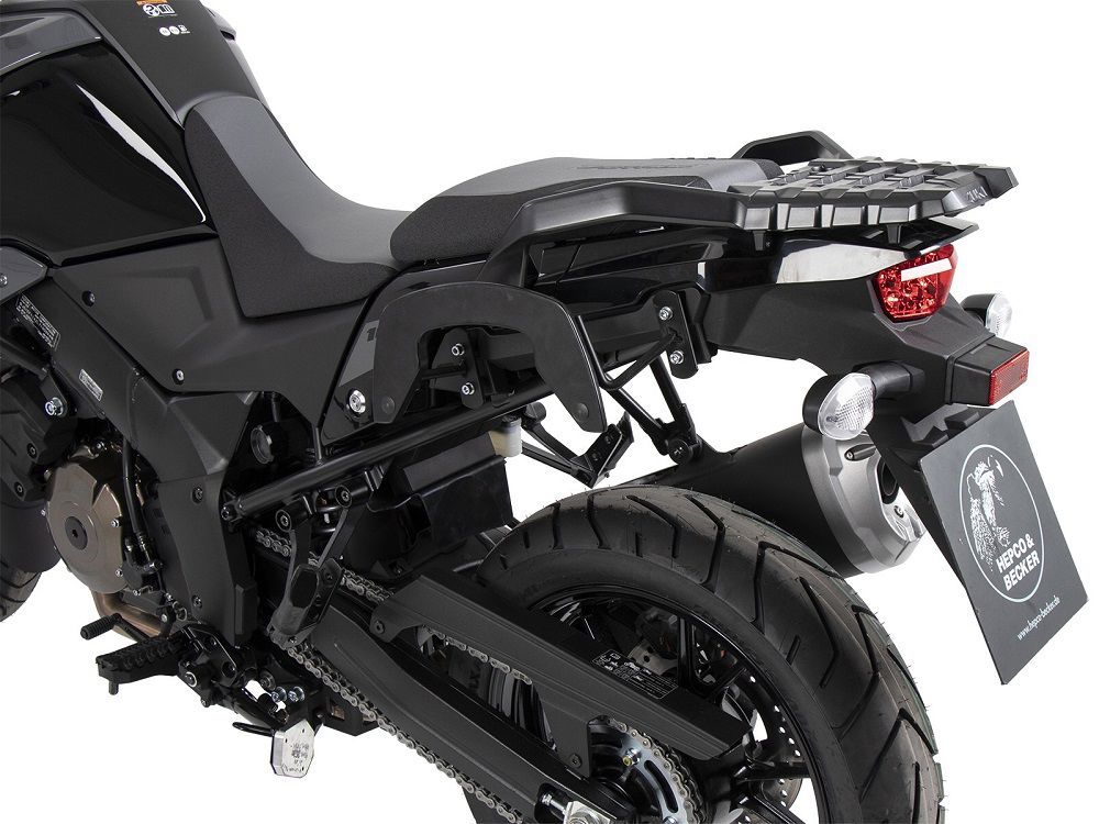 Hepco & Becker C-Bow pannier rack set black for Suzuki DL1050 from 2020